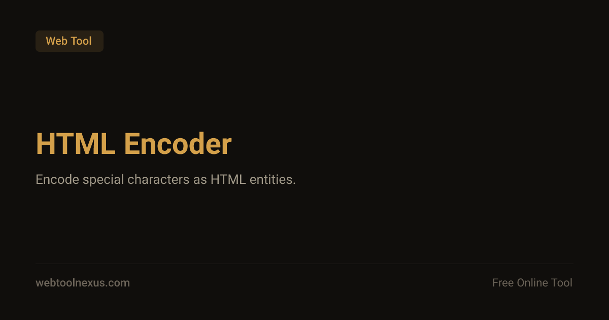 HTML Encoder