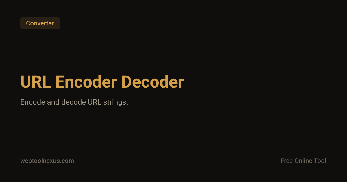 URL Encoder Decoder